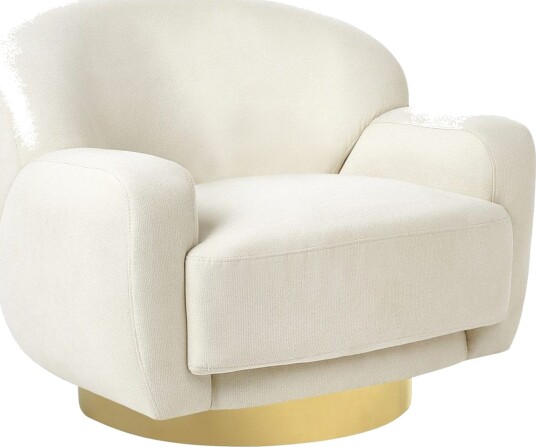 Lenestol Lejre Beige/Gull - Beige/Gull