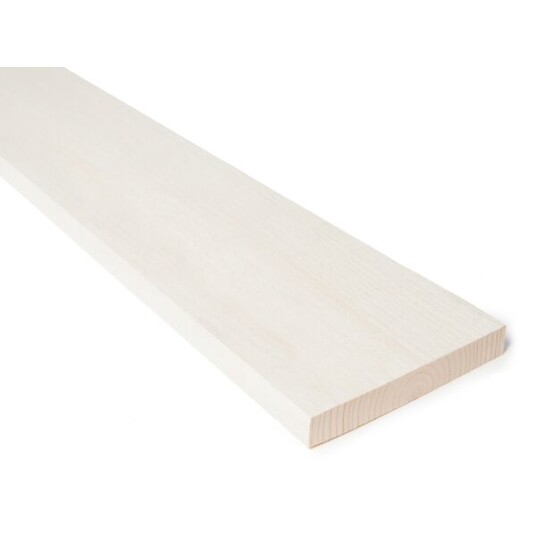 Bergene Holm Kledning rektangulær grunnet gran 22x148 mm klasse 1 hvit