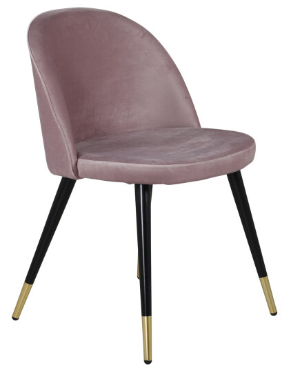 Venture Design Velvet spise stol Rosa Fløyel/gull Rosa