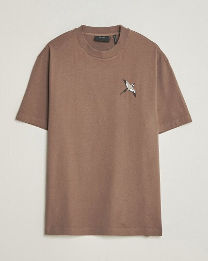 Axel Arigato Micro Bee Birt T Shirt Coffee Brown