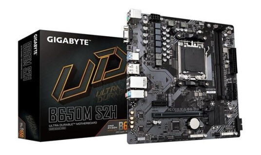 Gigabyte B650M S2H Micro ATX Hovedkort med DDR5 for AMD AM5 Socket Gigabyte B650M S2H Micro ATX Hovedkort med DDR5 for AMD AM5 Socket
