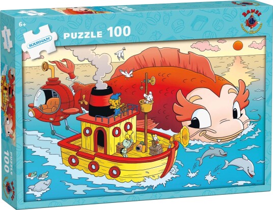 Egmont Kärnan Trepuslespill Bamse og Havets Hemmelighet 100 Brikker