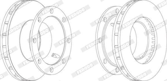 Bremseskive FERODO FCR206A