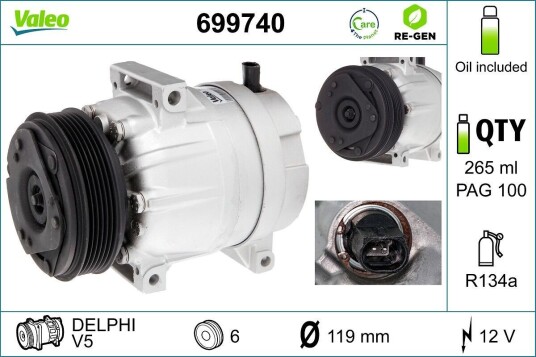 AC kompressor VALEO 699740