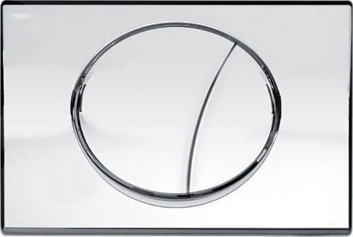 MEPAsun betjeningsplate, 2-delt, blank krom, utenpåliggende chrome