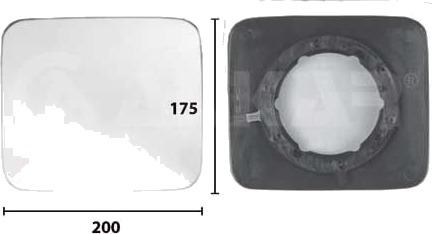 Speilglass, vidvinkelspeil ALKAR 7477247