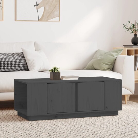 Salongbord grå 110x50x40 cm heltre furu 8720845580742
