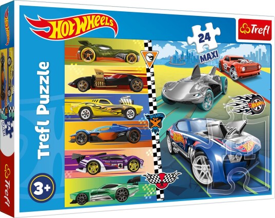 Trefl Hot Wheels Maxi Puslespill 24 Brikker