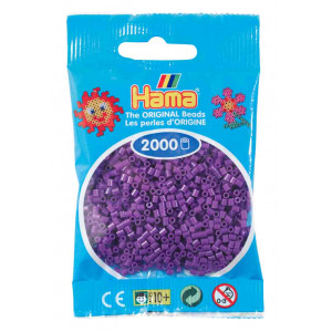Hama Mini Perler 501-07 Lilla 2000 stk Hama Mini Perler 501-07 Lilla 2000 stk
