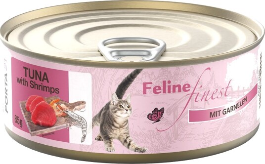 Feline Finest Våtfôr Til Katter Tunfisk Med Reker 24 X 85 G