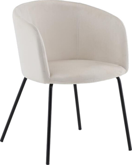 Berit spisestuestoler velour beige.