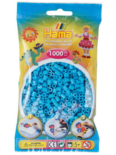 Hama Ironing beads - Azure Blå (049) 1000pcs.