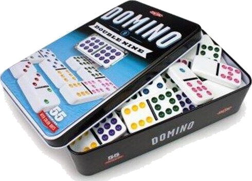 Tactic Domino Dobbel 9 i Tinnboks – Barnespill for Aldersgruppe 7+ Tactic Domino Dobbel 9 i Tinnboks – Barnespill for Aldersgruppe 7+