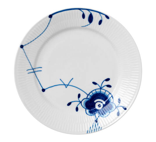 Royal Copenhagen Blue Fluted Mega tallerken 6 Diameter 22 cm