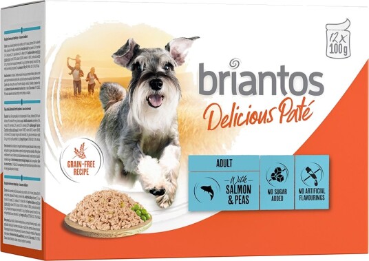 Briantos Våtfôr Delicious Paté Laks 12 X 100 G