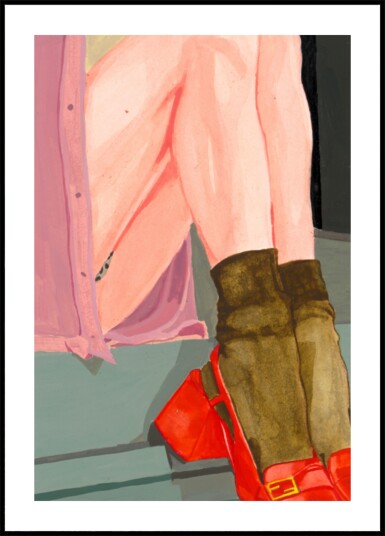 Colorful Legs Red Shoes Plakat / 21x30