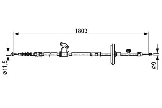 Bosch Tautrekk parkeringsbrems BOSCH 1 987 482 508