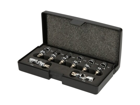 Ks Tools 917.1490, Støpselsett, 1/4", 8 Hoder, Kromvanadiumstål, Din 3120, Iso 1174, 350 G