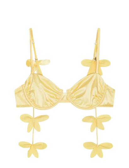 ROTATE Birger Christensen Unpadded Wire Bra Yellow A x 70