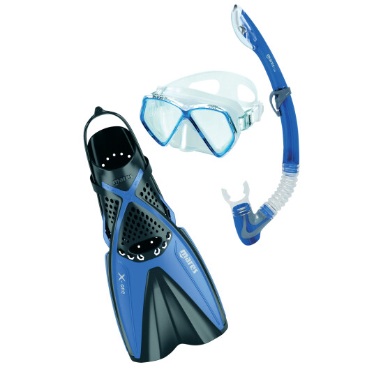 Mares X-One Pirate-18, snorkelsett junior S/30-34 blue Mares X-One Pirate-18, snorkelsett junior S/30-34 blue