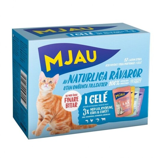 Mjau Multipack Kjøtt- Og Fiskesmaker I Gelé