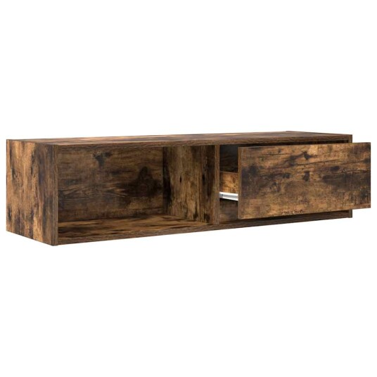 TV benk røkt eik 100x31x25,5 cm konstruert tre