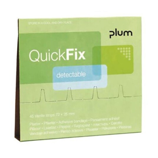 Plum QuickFix Detectable Plaster refill, 45 stk Plum QuickFix Detectable Plaster refill, 45 stk