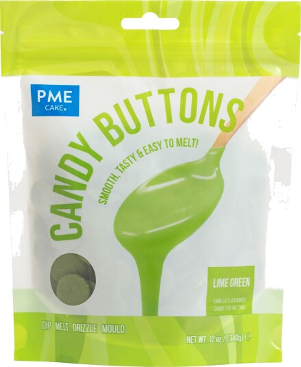 PME Candy Buttons Limegrønn   340 g