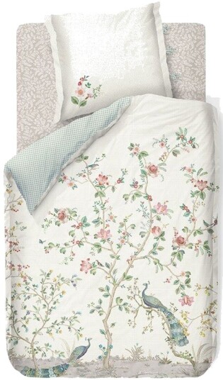 Pip Studio sengetøy   Okinawa White   Blomstret sengetøy   Tosidig sengesett   100% bomull