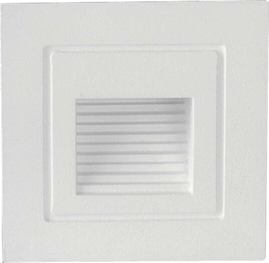 V Tac 3W LED vegglampe for innbygging IP65 varm hvit hvit kant firkantet 5,8x5,8 cm Kulør : Varm V Tac 3W LED vegglampe for innbygging IP65 varm hvit hvit kant firkantet 5,8x5,8 cm Kulør : Varm