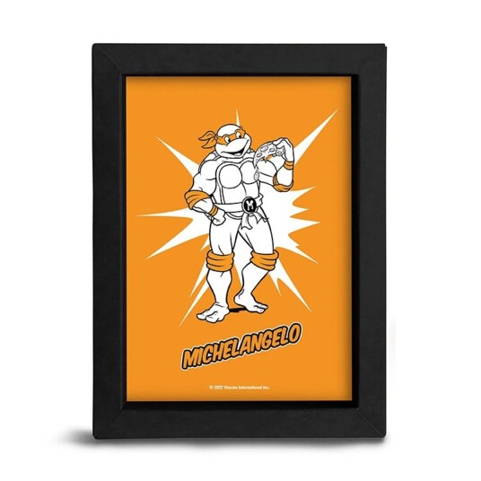 Turtles Innrammet Bilde 15x20 Michelangelo