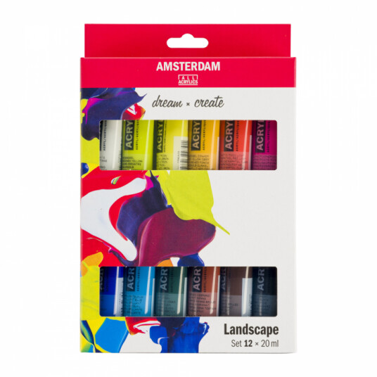 Amsterdam Akrylfarge Landscape Set 12 x 20 ml