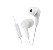 JVC HA-FX7M Gumy PLUS - Ørepropper med mikrofon - i øret - kablet - 3,5 mm jakk - lydisolerende - hvit JVC HA-FX7M Gumy PLUS - Ørepropper med mikrofon - i øret - kablet - 3,5 mm jakk - lydisolerende - hvit