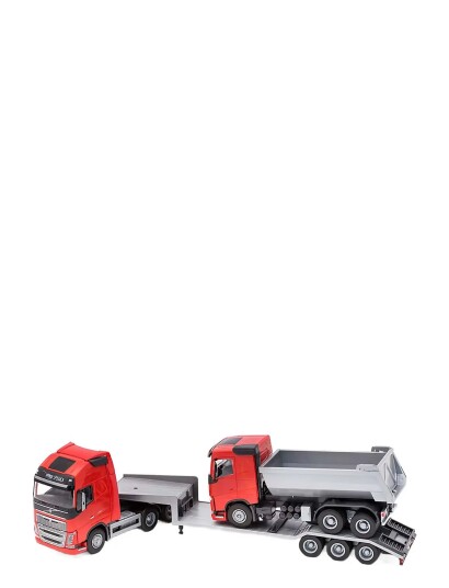 Emek Volvo Low Loader & T Bil Röd Red