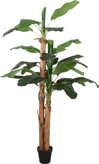 Kunstig banantre 22 blader 200 cm grønn