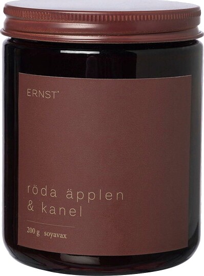 ERNST Duftlys Røde epler og kanel Ø 7 2 cm Rød
