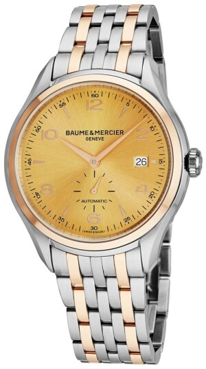 Baume & Mercier Herreklokke M0A10352 Clifton Gull/Rose gulltonet