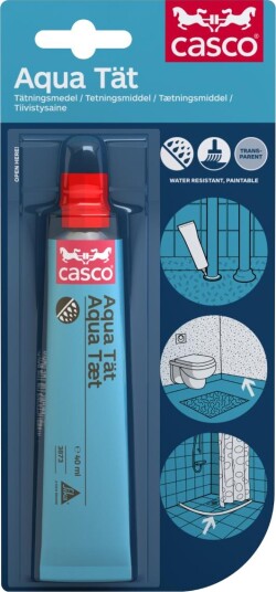 Casco Forsegling Våtrom Aqua Tett 40ml Kjemisk Sveis Casco Forsegling Våtrom Aqua Tett 40ml Kjemisk Sveis