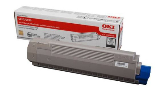 OKI C 810/830 BK lasertoner - 44059108 Original - Svart 8000 sider OKI C 810/830 BK lasertoner - 44059108 Original - Svart 8000 sider