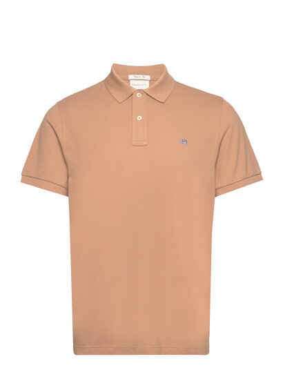 GANT Reg Shield Ss Pique Polo - Beige - XXXL