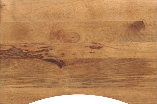 Skrivebordsplate med kurve 80x50x2,5 cm heltre grovt mangotre Skrivebordsplate med kurve 80x50x2,5 cm heltre grovt mangotre