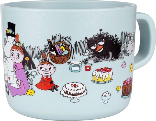 Rätt Start Mumin Picknick krus 25 cl Lys blå