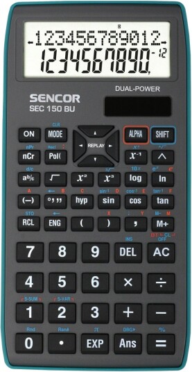 Sencor Sec150bu Kalkulator 12+10 Siffer Lcd Blå Sencor Sec150bu Kalkulator 12+10 Siffer Lcd Blå