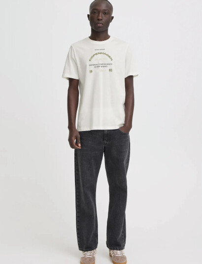 Blend Bhkorneli Logo S/S Tee White XL