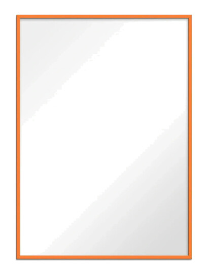 Poster & Frame Orange Wood Mirror - Orange - 30X40CM Poster & Frame Orange Wood Mirror - Orange - 30X40CM