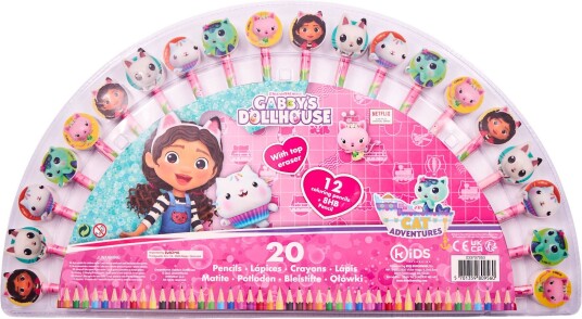 Gabby's Dollhouse Pennesett med Viskelær 20-Pack