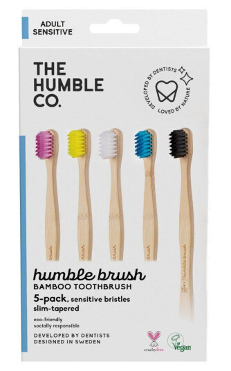 The Humble Co. The Humble Co Flat Curved Adult Soft Sensitive 5pcs The Humble Co. The Humble Co Flat Curved Adult Soft Sensitive 5pcs