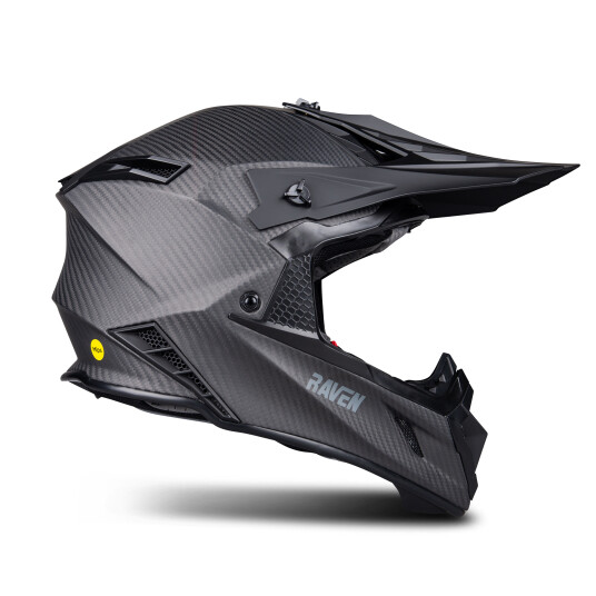 Raven Crosshjelm Ipsum Evo MIPS Mattkarbon Raven Crosshjelm Ipsum Evo MIPS Mattkarbon