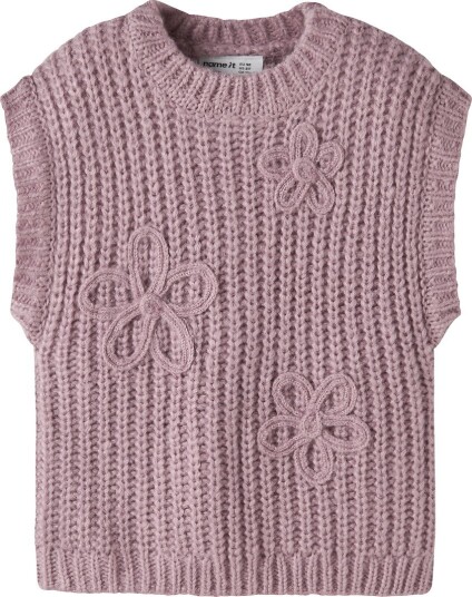 Name It Vest   Strikk   NmfRina   Mauve Skygger   Name It   3 år (98)   Vest   Rosa