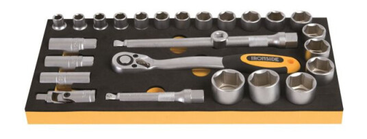 Ironside 102389 Pipenøkkelsett 26 deler, 1/2", Håndverktøy
